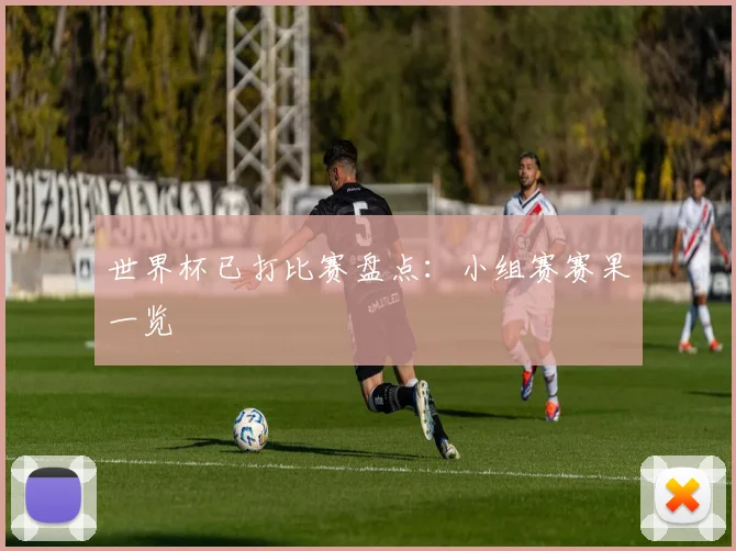 世界杯已打比赛盘点:小组赛赛果一览